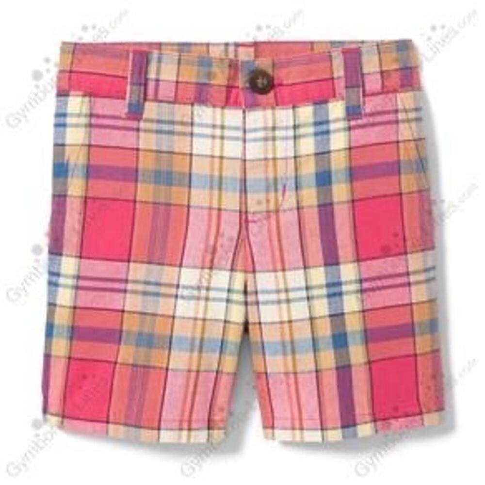 Janie and Jack PLAID POPLIN SHORT